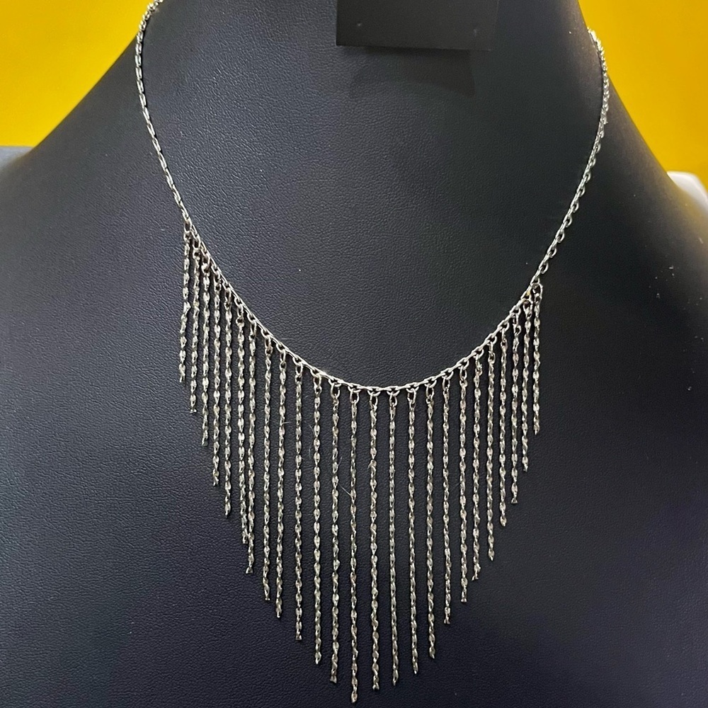 Vintage 80s Multi Chain Fringe Necklace